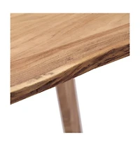 Dining Table 55.1"x31.5"x29.9" Solid Acacia Wood