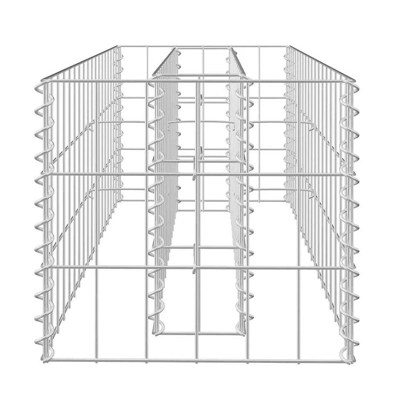 Gabion Raised Bed Galvanized Steel 35.4"x11.8"x11.8"