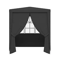 Professional Party Tent with Side Walls 6.6'x6.6' Anthracite 0.3 oz/ft²
