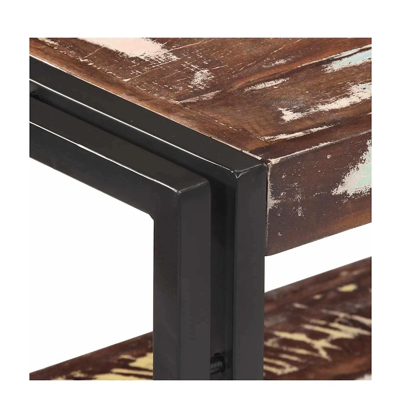 Console Table 35.4"x11.8"x29.5" Solid Reclaimed Wood