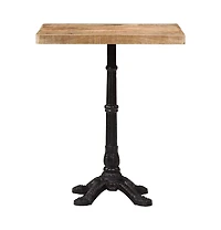 vidaXL Bistro Table 23.6"x23.6"x30.3" Rough Mango Wood
