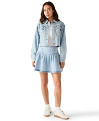 Steve Madden Women's Diamonde Long-Sleeve Collared Jacket