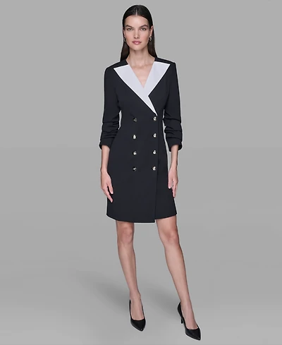 Karl Lagerfeld Paris Women's Double-Breasted Blazer Dress