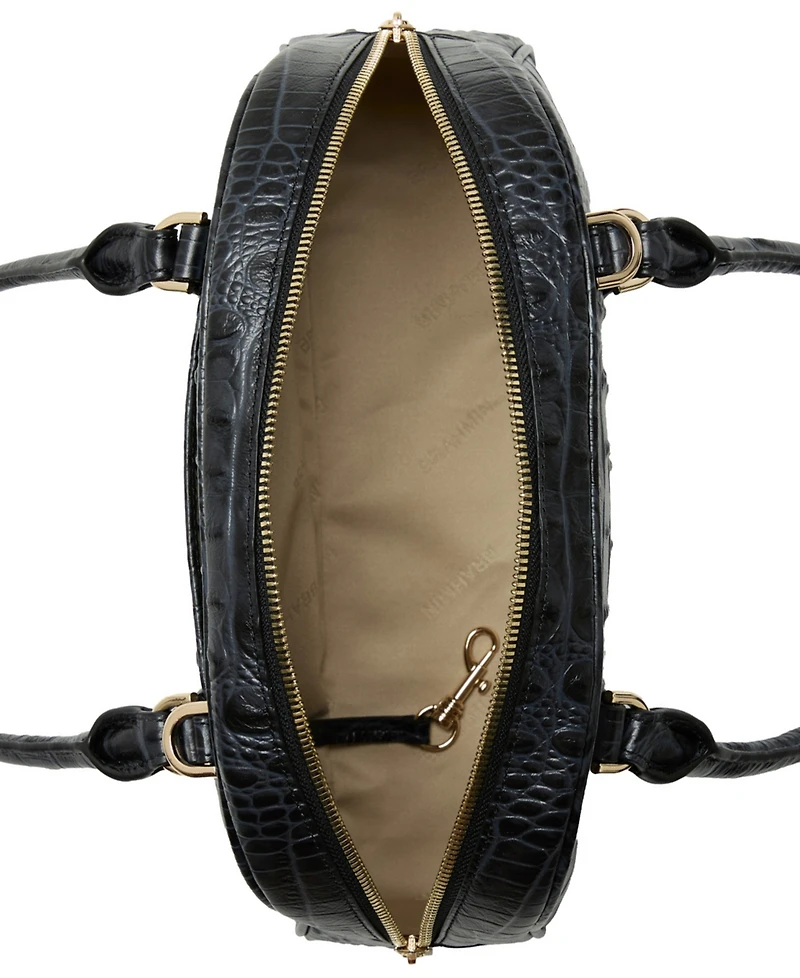 Brahmin Angie Alden Road Leather Medium Satchel Bag