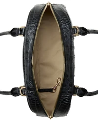 Brahmin Angie Alden Road Leather Medium Satchel Bag