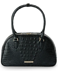 Brahmin Angie Alden Road Leather Medium Satchel Bag