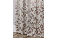 Superior Modern Leaves Room Darkening Grommet Top Curtain Panels