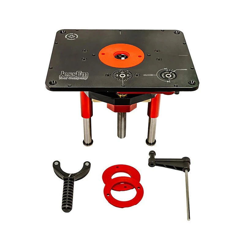 JessEm 02121 Mast-r-Lift Ii Router Lift – 8-1/4" x 11-3/4" Precision Router Table Lift