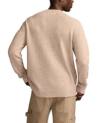 Lucky Brand Men's Bear Design Pull-Over Sweater