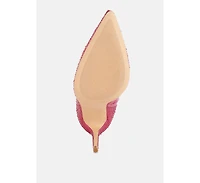 Anun Rhinestones Embellished High Ankle Boots