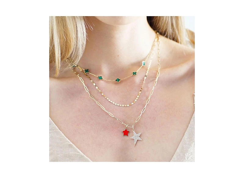 The Lovery Coral Star Charm 14K Gold 10 millimeters