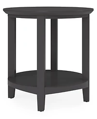 Furniture 47" Solid Wood Hedworth Round End Table