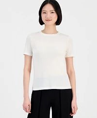 Anne Klein Women's Merino Wool Short-Sleeve Sweater