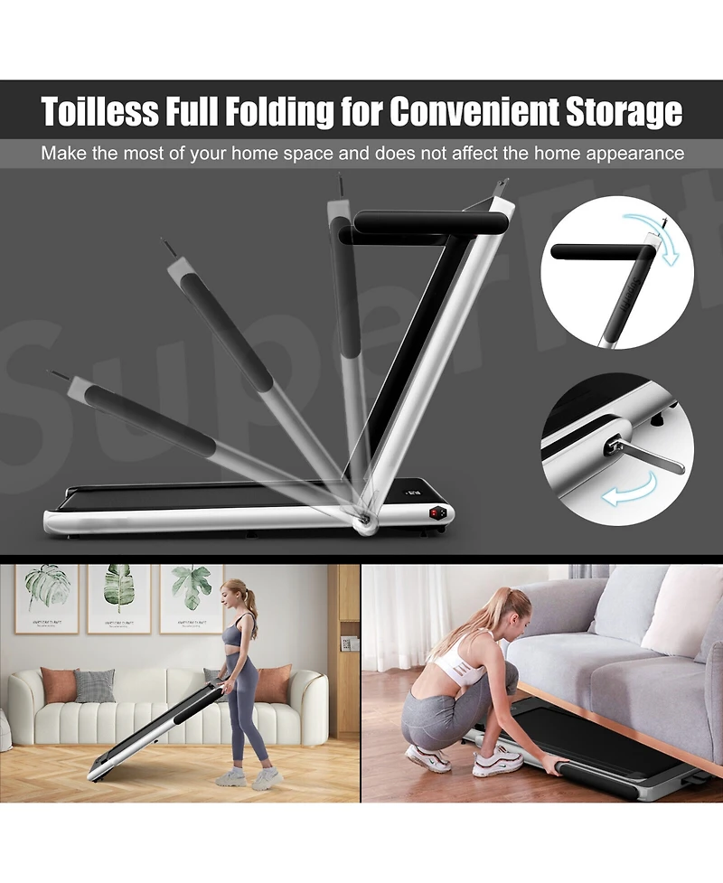 Skonyon / 2.25HP, 2-in-1, Folding, App Connectivity, Speaker, Remote Control / Treadmill