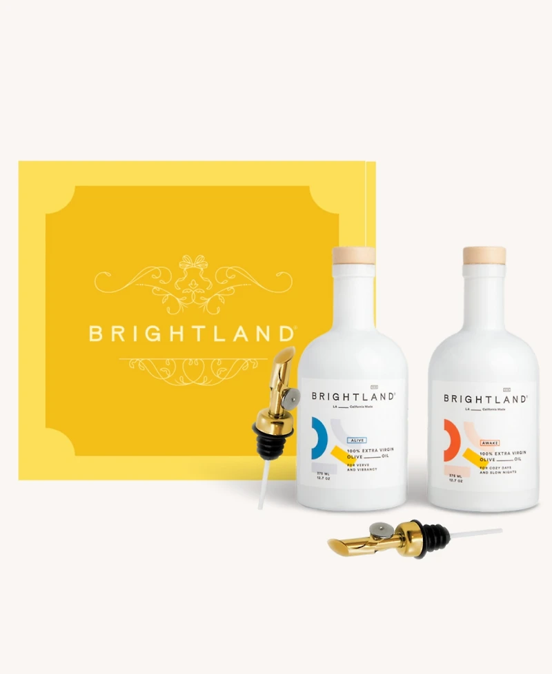Brightland Duo Extra Virgin Olive Oil 4-Pc. Gift Set