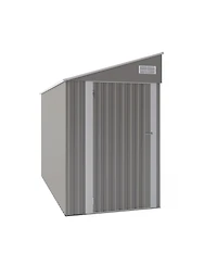 Mondawe 4x8 Ft Metal Storage Shed with Hinged Door, Ventilation & Protective Film