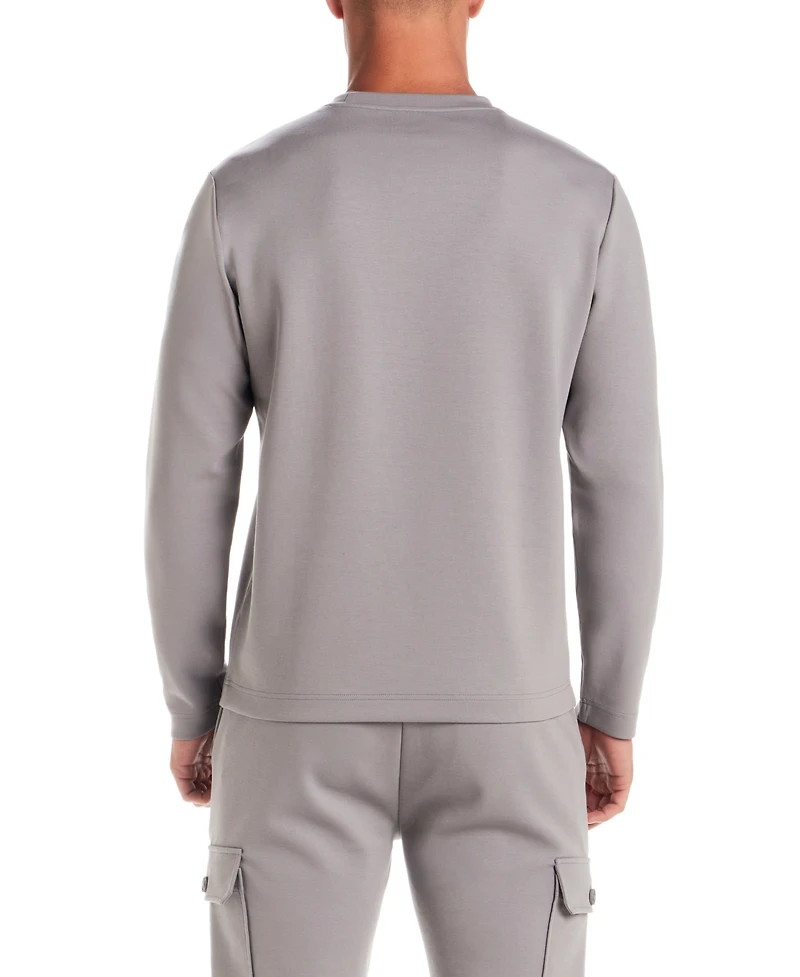 Vintage & Black Men's Crewneck Long- Sleeve T-Shirt