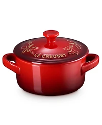 Le Creuset Stoneware Holly Collection 8 oz. Mini Cocotte