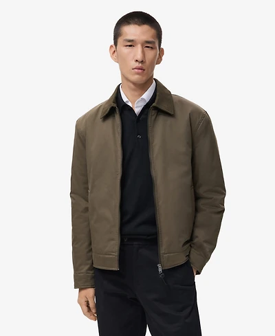 Mango Men's Cotton Quilted Jacket