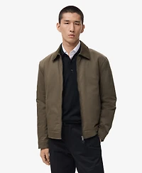 Mango Men's Cotton Quilted Jacket