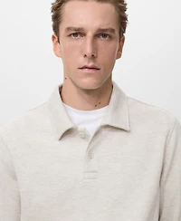 Mango Men's Regular-Fit Polo Sweatshirt