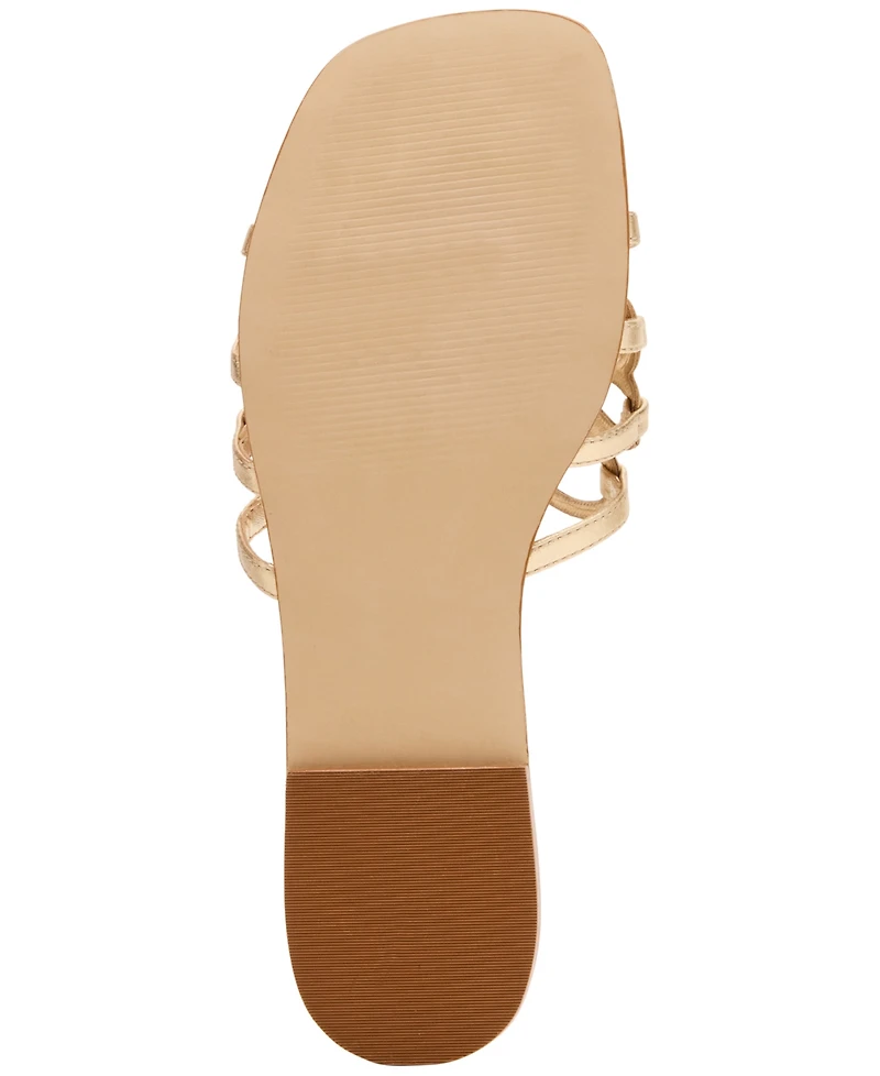 Steve Madden Women's Lotus Slide Square-Toe Flat Sandals