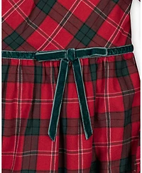 Hope & Henry Toddler Girls Organic Peter Pan Collar Dress with Ruffle Cuffs