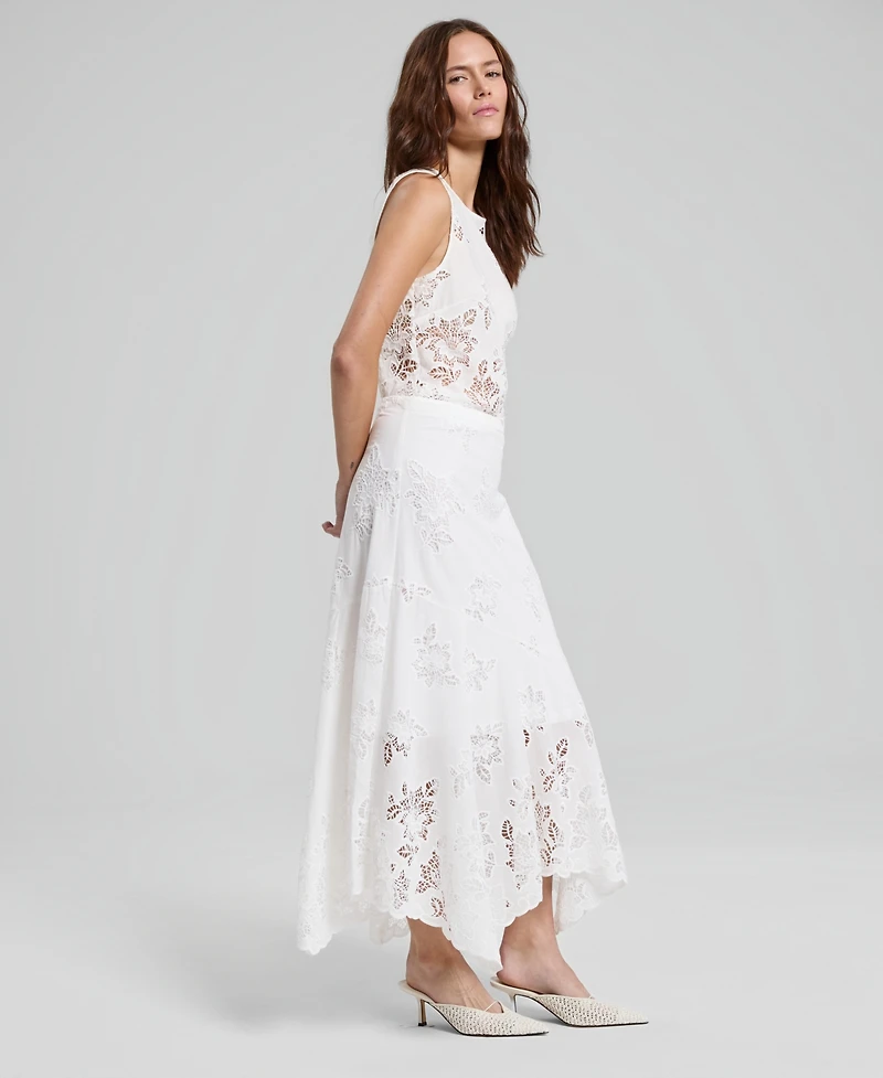 And Now This Women's Embroidered Handkerchief-Hem Maxi Skirt, Macy's Exclusive