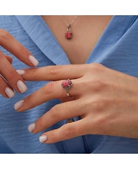 Oval Red Opal High Quality Sterling Silver Pendant Necklace