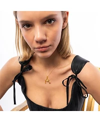 White Wine Glass Sterling Silver Necklace