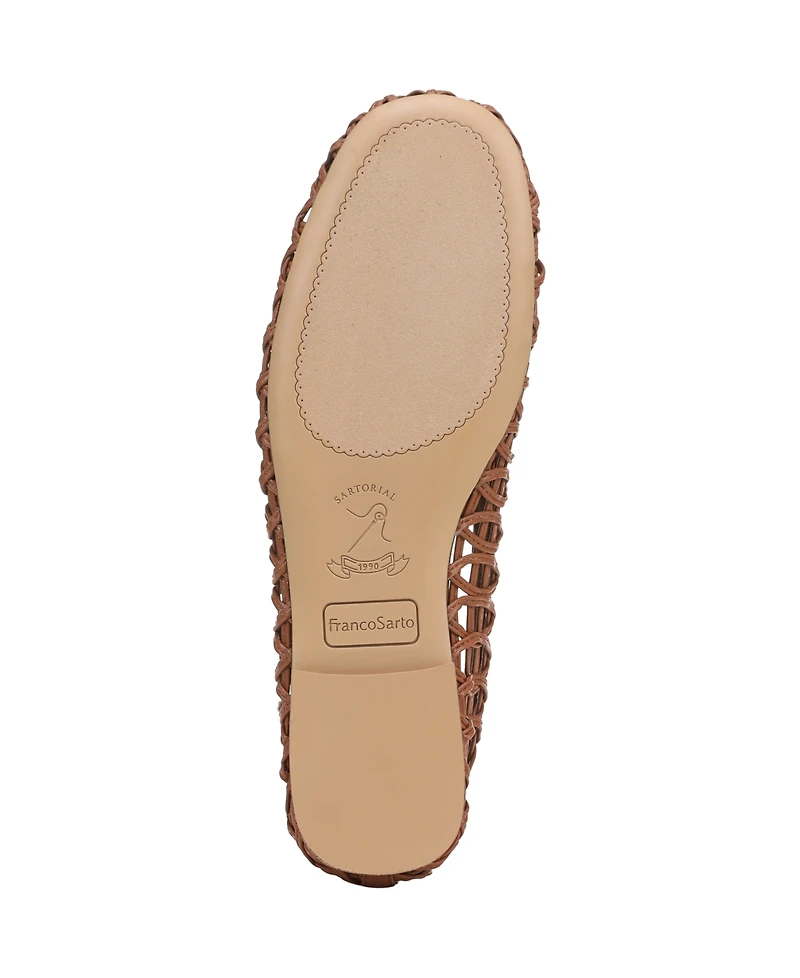 Franco Sarto Women's Amalia Round Toe Ballerina Flats