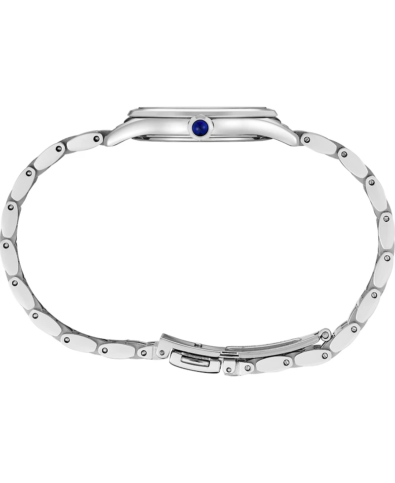 Seiko Women's Essentials Silver Stainless Steel Bracelet Watch, 29.6mm