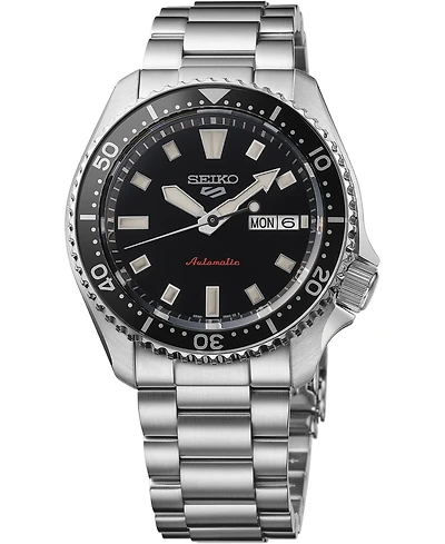 Seiko Men's 5 Sports Silver Stainless Steel Bracelet Watch