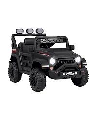 Sugift 12V Electric Kids Ride on Truck with Remote Control and Music-Black