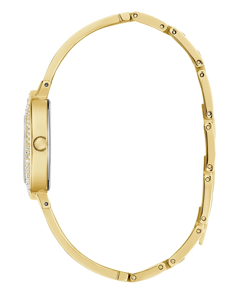 Guess Women's Gold-Tone Glitz Analog Watch, 30mm
