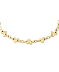 Robert Lee Morris Soho Gold Heart Charm Collar Necklace