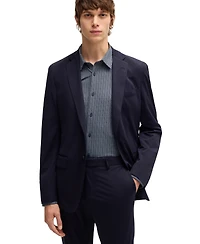 Boss by Hugo Men's Printed Slim-Fit Performance-Stretch Shirt