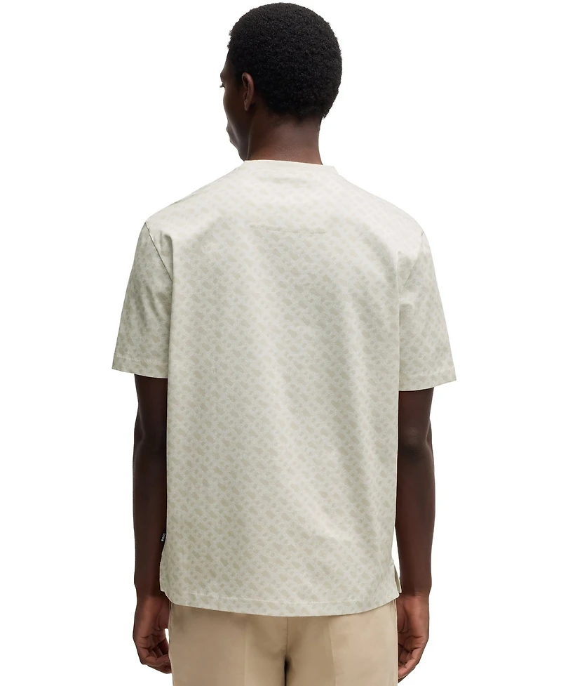 Boss by Hugo Men's Printed Monogram Cotton Regular-Fit T-Shirt