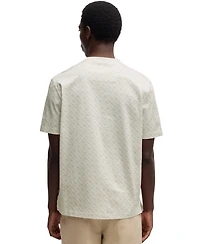 Boss by Hugo Men's Printed Monogram Cotton Regular-Fit T-Shirt