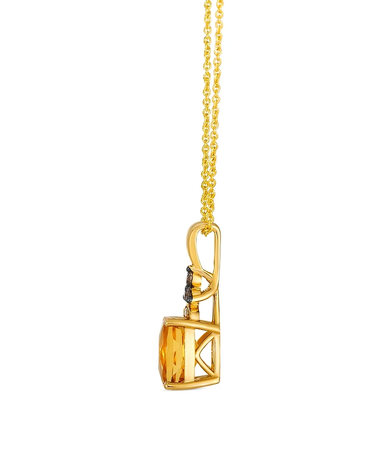 Le Vian Citrine (1.25 ct. t.w.), Vanilla and Chocolate Diamond Pendant Necklace (0.09 ct. t.w.) in 14k Honey Gold