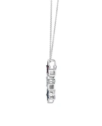 Le Vian Sapphire (0.14 ct. t.w.), Ruby (0.15 ct. t.w.) and Vanilla Diamond (0.11 ct. t.w.) Pendant Necklace in 14k Vanilla Gold