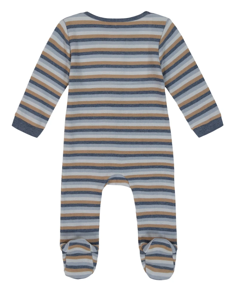 Calvin Klein Baby Boys Zip-Front Footed Coverall