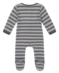 Calvin Klein Baby Boys Zip-Front Footed Coverall