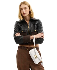 Coach Quilted Mini Tabby Chain Crossbody Bag