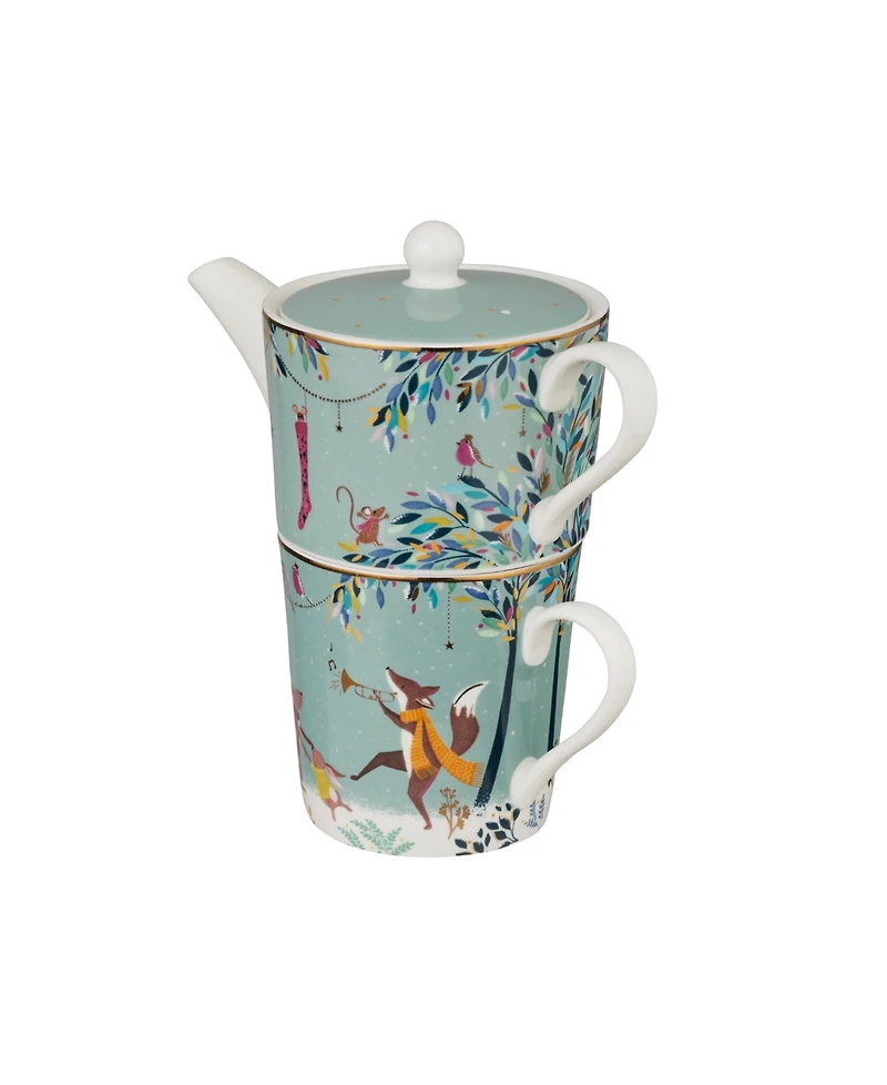 Portmeirion Sara Miller Woodland Tales Merry Band Teapot