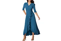 Kiyonna Women's Veronica Ruffle Evening Gown