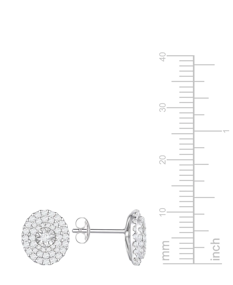 Macy's Diamond Earrings (1/2 ct. t.w.) in Sterling Silver