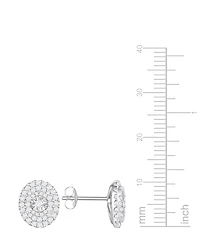 Macy's Diamond Earrings (1/2 ct. t.w.) in Sterling Silver