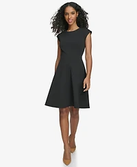 Calvin Klein Women's Crewneck Short-Sleeve Dress