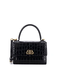 Pre-Owned Balenciaga Xs Sharp Top Handle Bag Embossed Leather